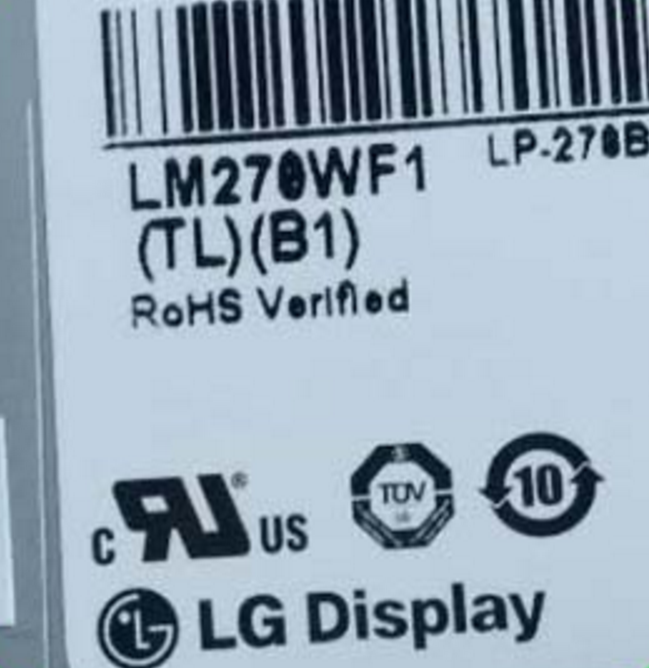 Original LM270WF1-TLB1 LG Screen Panel 27" 1920*1080 LM270WF1-TLB1 LCD Display